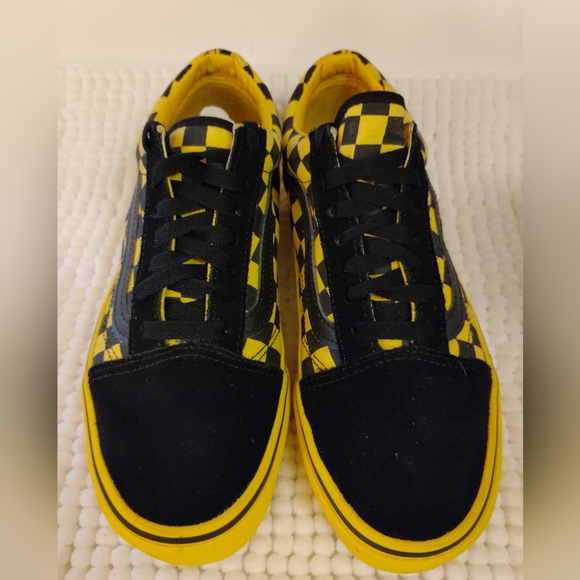 Vans Shoes - Unisex**Vans Adult Black and Yellow Checkered Sneakers
